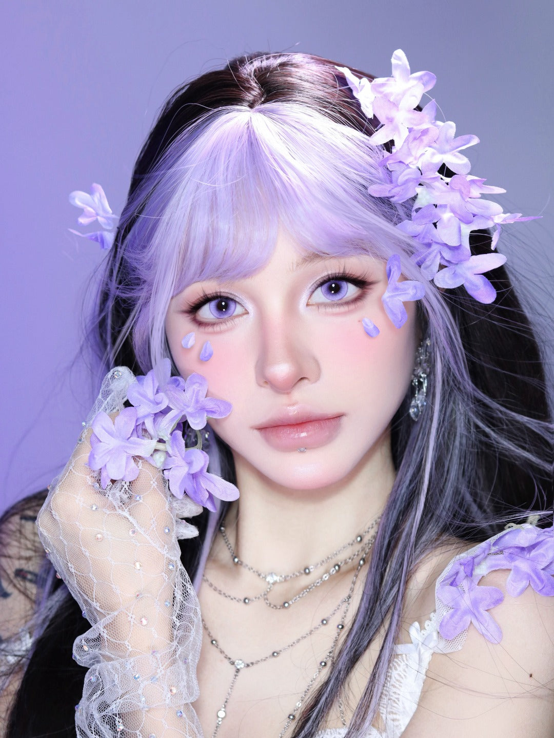 HALF-YEAR | LENSPOP | Milk Pudding Ice Purple