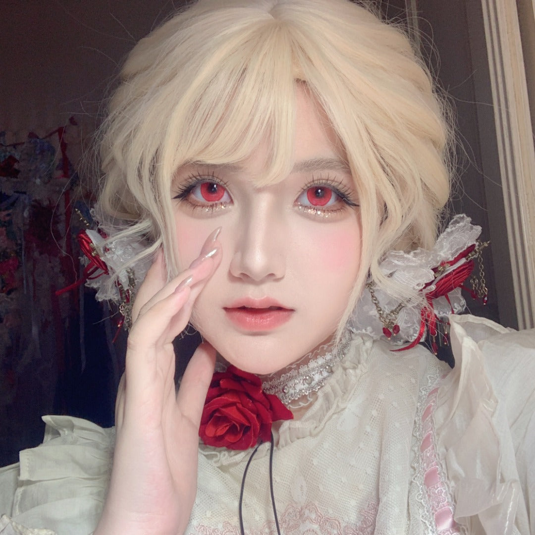 HALF-YEAR | LENSPOP | Milk Pudding Ice Red