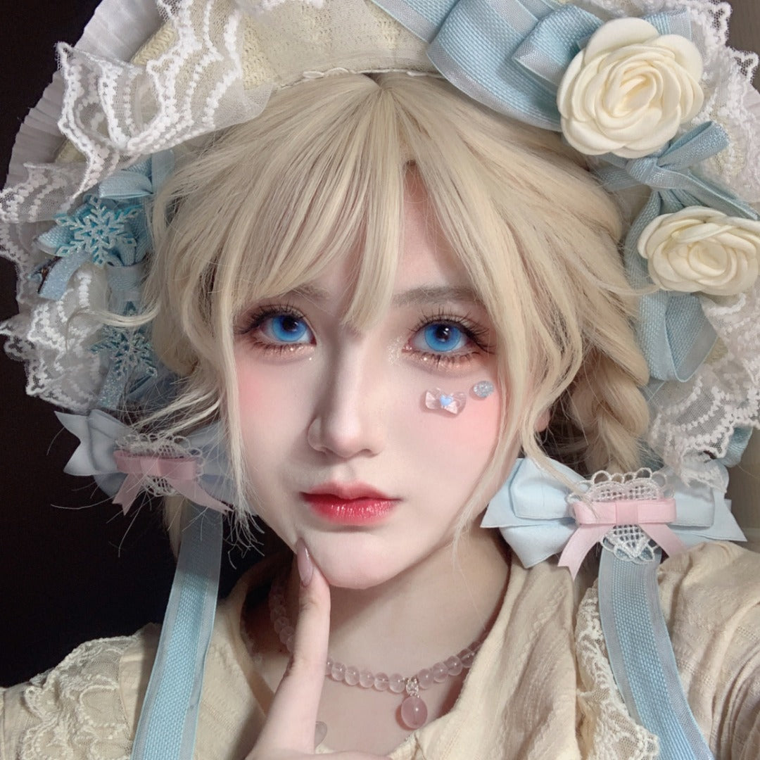 HALF-YEAR | LENSPOP | Milk Pudding Ice Blue