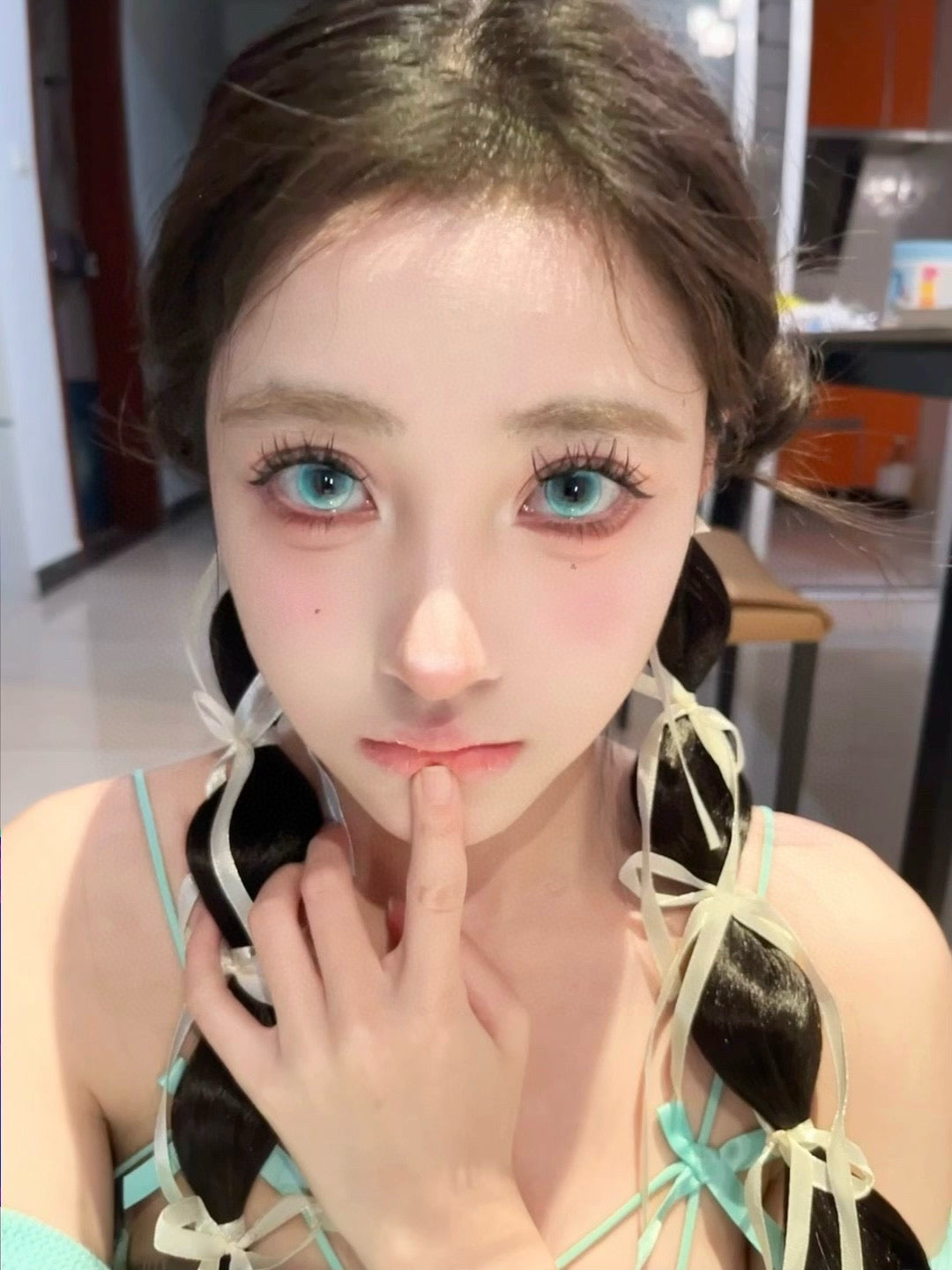 1-DAY | YUKI | Glazed Glass Cyan
