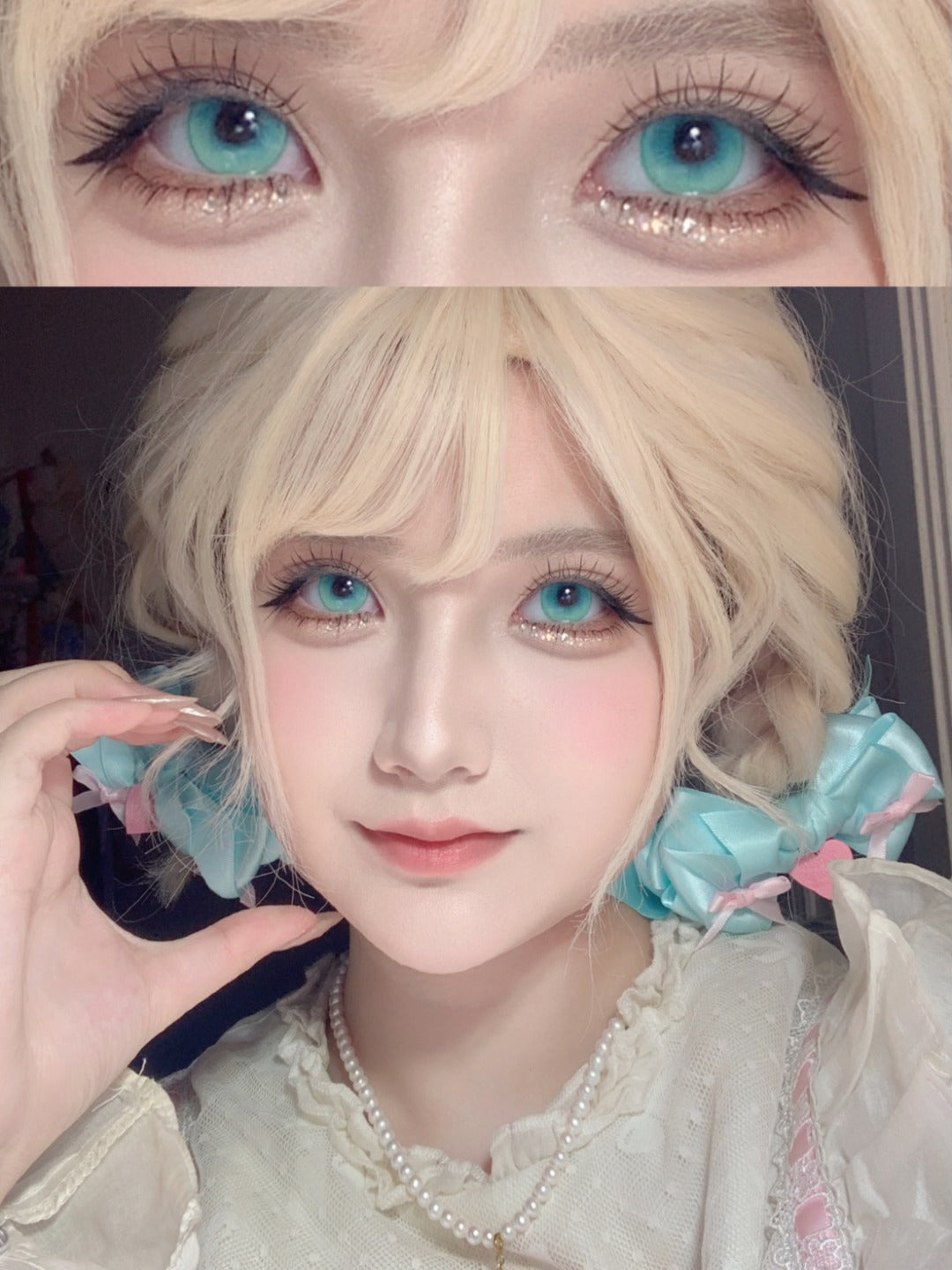 HALF-YEAR | LENSPOP | Milk Pudding Ice Cyan