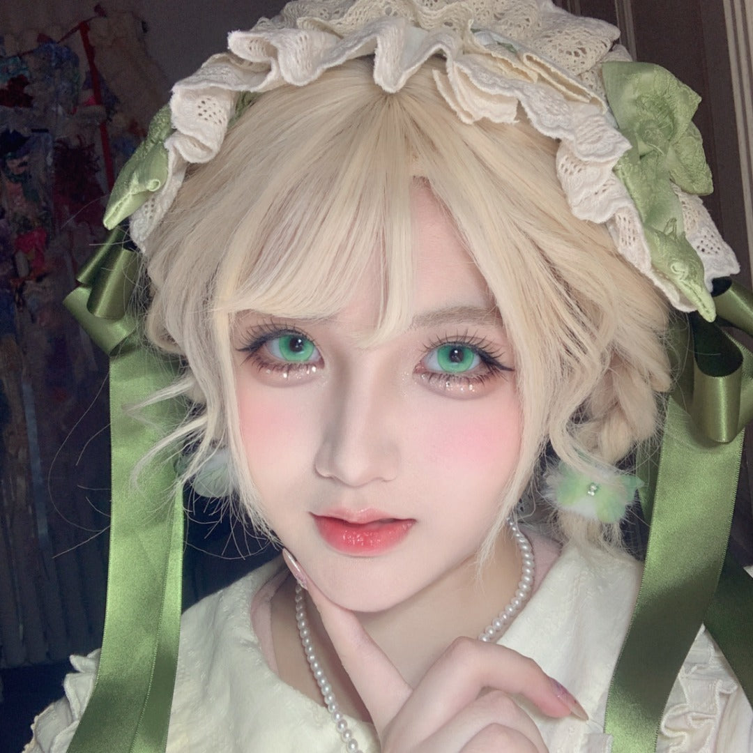 HALF-YEAR | LENSPOP | Milk Pudding Ice Green