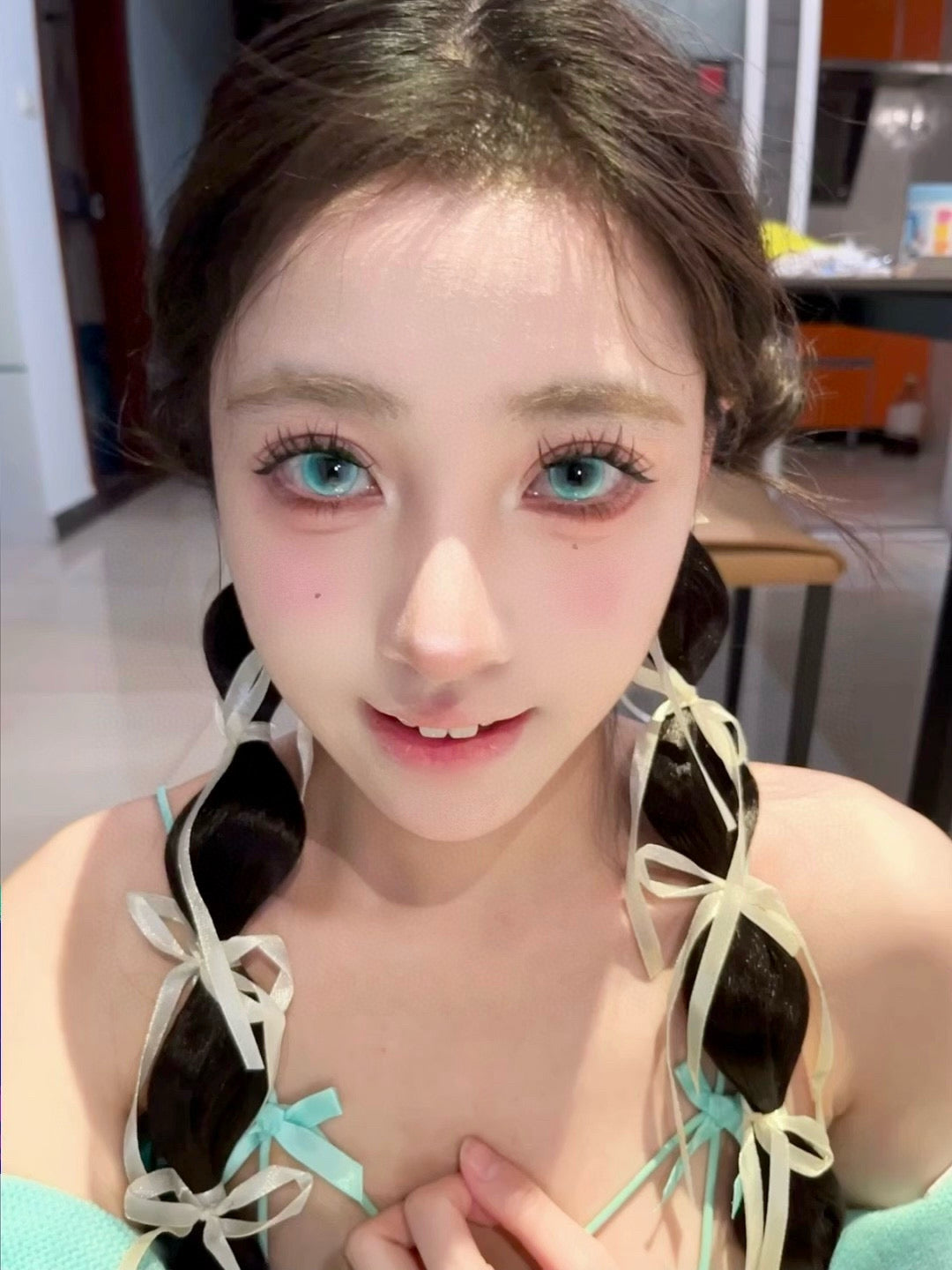 1-DAY | YUKI | Glazed Glass Cyan
