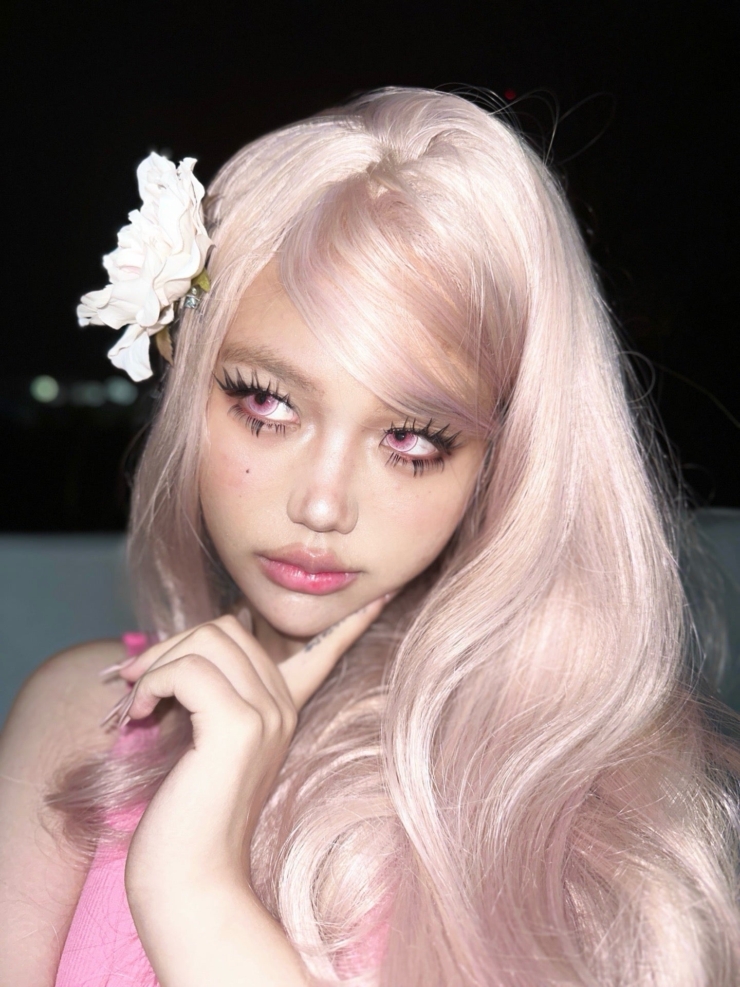 HALF-YEAR | HOT | Glass Heart Pink