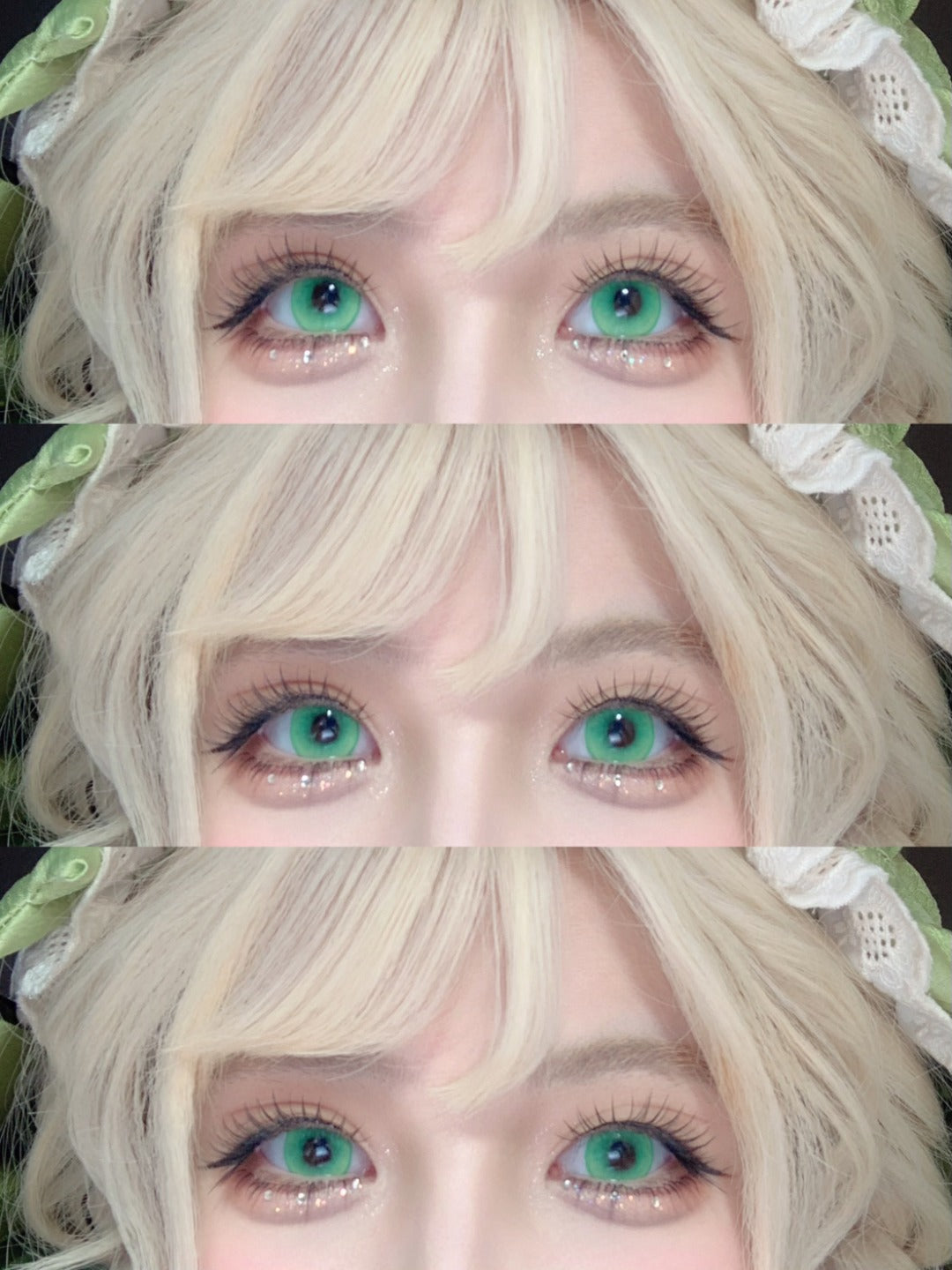 HALF-YEAR | LENSPOP | Milk Pudding Ice Green