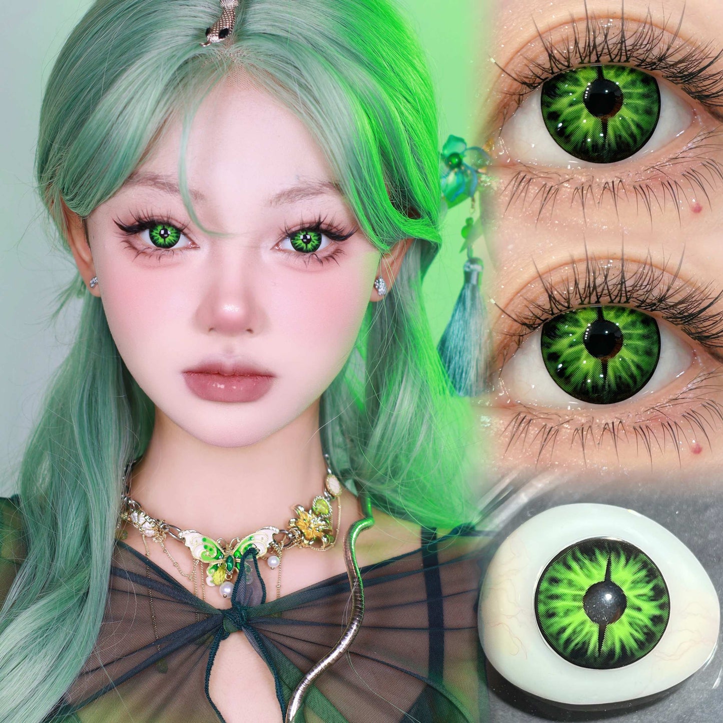 1-YEAR | CM | Green Snake Eye