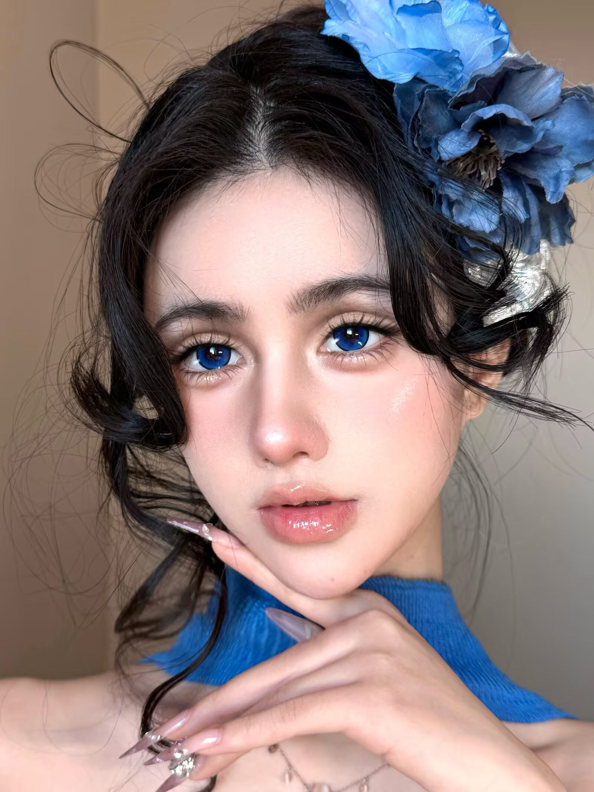 1-DAY | YUKI | Watery Dark Blue