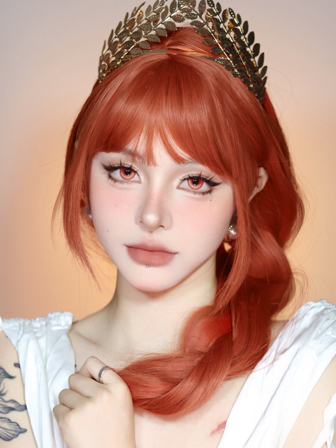 1-DAY | LENSPOP | Sugar Heart Orange-Red