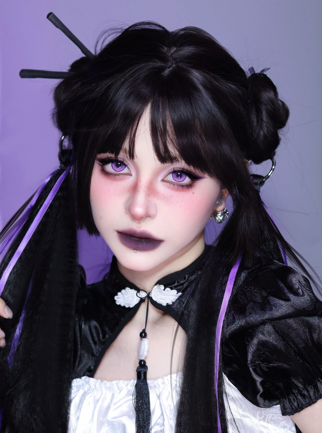 HALF-YEAR | LENSPOP | Cristal Glaze Purple