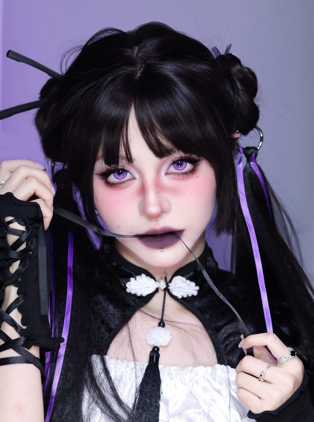 HALF-YEAR | LENSPOP | Cristal Glaze Purple