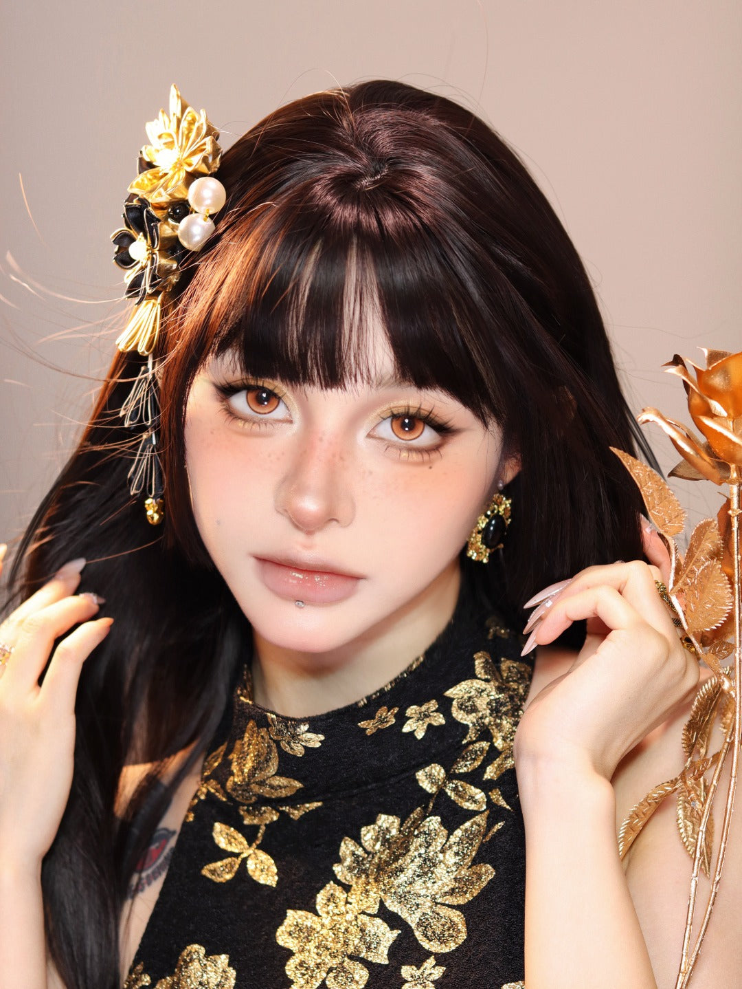 1-DAY | LENSPOP | Jigen Dream Gold-Brown